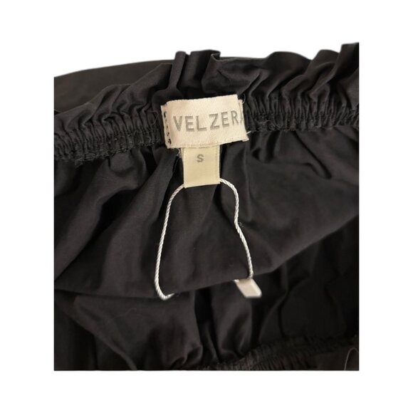 Black Embroidered Dress w Tied Bishop Sleeves - Picture 6 of 6